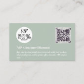 Carte D'accompagnement Créer des codes QR de remise VIP client (Devant)