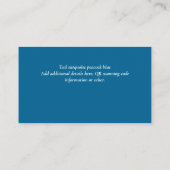 Carte D'accompagnement Créer des codes QR de remise VIP client (Dos)