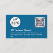 Carte D'accompagnement Créer des codes QR de remise VIP client (Devant)