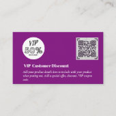 Carte D'accompagnement Créer des codes QR de remise VIP client (Devant)