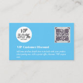 Carte D'accompagnement Créer des codes QR de remise VIP client (Devant)