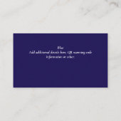 Carte D'accompagnement Créer des codes QR de remise VIP client (Dos)