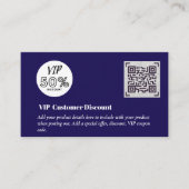 Carte D'accompagnement Créer des codes QR de remise VIP client (Devant)