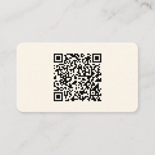 Carte D'accompagnement Créer instantanément un code QR | Modifiable blanc (Devant)