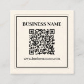 Carte D'accompagnement Créer instantanément un code QR numérisable pour l (Devant)