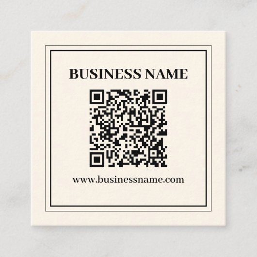Carte D'accompagnement Créer instantanément un code QR numérisable pour l (Devant)