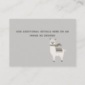 Carte D'accompagnement Créer ses propres détails d'événement Insertions - (Dos)