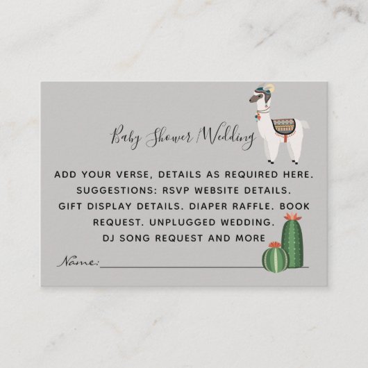 Carte D'accompagnement Créer ses propres détails d'événement Insertions - (Devant)