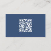 Carte D'accompagnement Créer un code QR analysable | Bleu de marine (Devant)