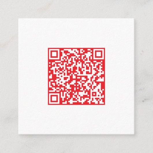 Carte D'accompagnement Créer un code QR rouge numérisable (modifiable) (Devant)