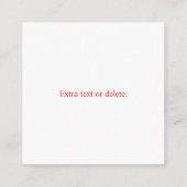 Carte D'accompagnement Créer un code QR rouge numérisable (modifiable) (Dos)