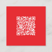 Carte D'accompagnement Créer un code QR rouge numérisable (modifiable) (Devant)