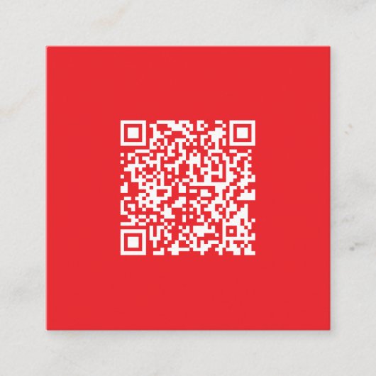 Carte D'accompagnement Créer un code QR rouge numérisable (modifiable) (Devant)