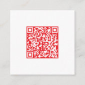 Carte D'accompagnement Créer un code QR rouge scannable (modifiable) (Devant)