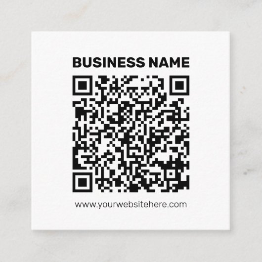 Carte D'accompagnement Créez instantanément un code QR pour n'importe que (Devant)