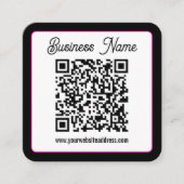 Carte D'accompagnement Créez instantanément un code QR scannable pour vot (Devant)