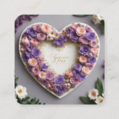 Carte D'accompagnement Créez la première image parfaite mariée (Dos)