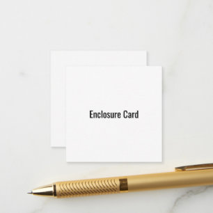 Carte D'accompagnement Créez votre propre 2,5" x 2,5" au carré