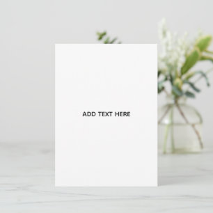 Carte D'accompagnement Créez votre propre blanc