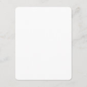 Carte D'accompagnement Créez votre propre blanc  (Dos)