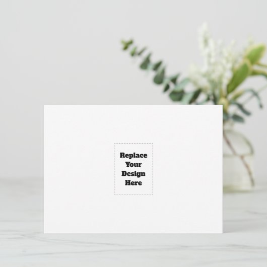 Carte D'accompagnement Créez votre propre blanc (Debout devant)