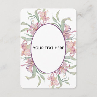 Carte D'accompagnement Créez votre propre bordure florale colorée