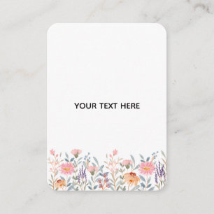 Carte D'accompagnement Créez Votre Propre Floral