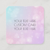 Carte D'accompagnement Créez Votre Propre - Merci Bokeh Rose Bleu (Dos)