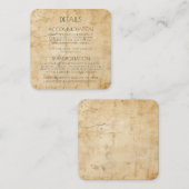 Carte D'accompagnement Créez Votre Propre Papier Sepia Personnalisé Distr (Devant / Derrière)