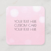 Carte D'accompagnement Créez votre propre - Remerciements en bokeh rose c (Dos)