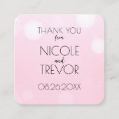 Carte D'accompagnement Créez votre propre - Remerciements en bokeh rose c (Devant)