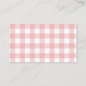 Carte D'accompagnement Crème de glace rose vierge Undies Fête des mariées (Dos)