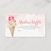 Carte D'accompagnement Crème de glace rose vierge Undies Fête des mariées (Devant)