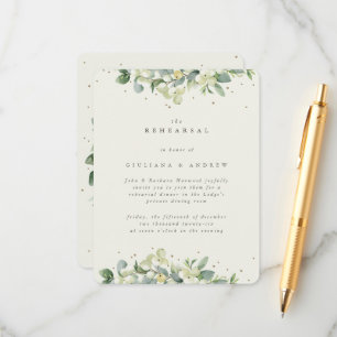 Carte D'accompagnement Crème de neige Symphorine + Eucalyptus Mariage rép
