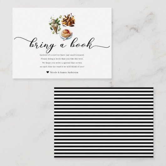 Carte D'accompagnement Crème glacée et sachets Bizarres Cravings Apportez (Devant / Derrière)