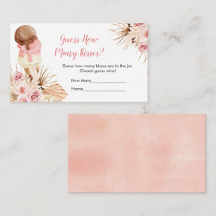 Carte D'accompagnement Crème glacée Pampas Bohème Grasse Combien de baise