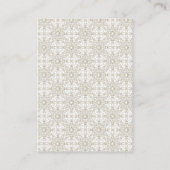 Carte D'accompagnement Crème Italien Tile Citrons Détails Mariage (Dos)