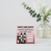 Carte D'accompagnement Crème Oriental Palace, Save the Date (Debout devant)