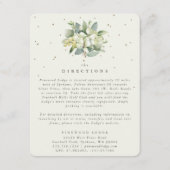 Carte D'accompagnement Crème Snowberry+Eucalyptus Bouquet Directions (Devant)