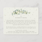 Carte D'accompagnement Crème Snowberry+Eucalyptus Mariage de tige Directi (Devant)