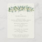 Carte D'accompagnement Crème Snowberry+Eucalyptus Mariage répétition (Devant)