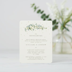 Carte D'accompagnement Crème Snowberry+Eucalyptus Mariage répétition