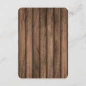 Carte D'accompagnement Crêpes Rustiques Baby Shower & Brunch Bébé (Dos)