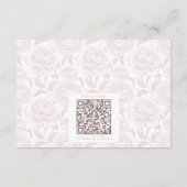 Carte D'accompagnement Crest Mariage Monogram Blush Pink Détails du scrip (Dos)