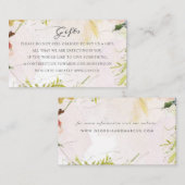 Carte D'accompagnement Croquis dans Spring Oil Paints Honeymoon Fund (Devant / Derrière)