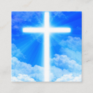Carte D'accompagnement Cross of Light Jesus Christ Customizable Christian
