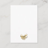 Carte D'accompagnement Cuillère de mariage Fourchette Demande de recette  (Dos)