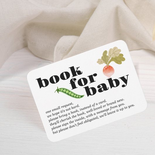 Carte D'accompagnement Cultivé localement | Réserver Pour Baby Insert | L