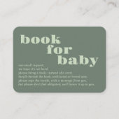 Carte D'accompagnement Cultivé localement | Réserver Pour Bébé | SAGE DE (Devant)