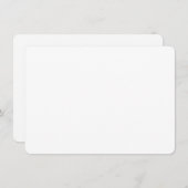 Carte D'accompagnement Custom white simple Design Add Photo or Text (Devant / Derrière)